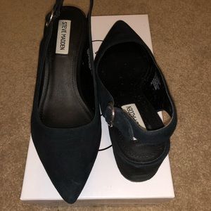 Steve Madden Dizzy black suede shoes